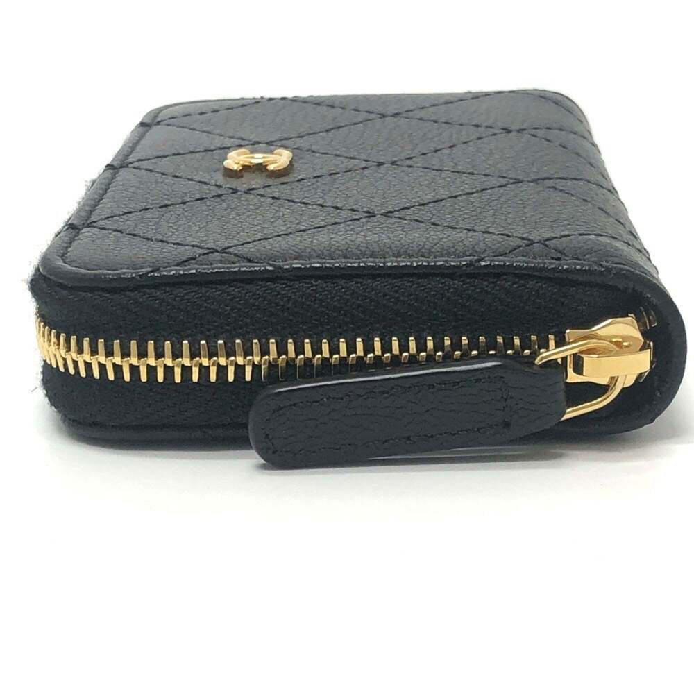 CHANEL Black Leather Logo Wallet - Picture 4 of 15